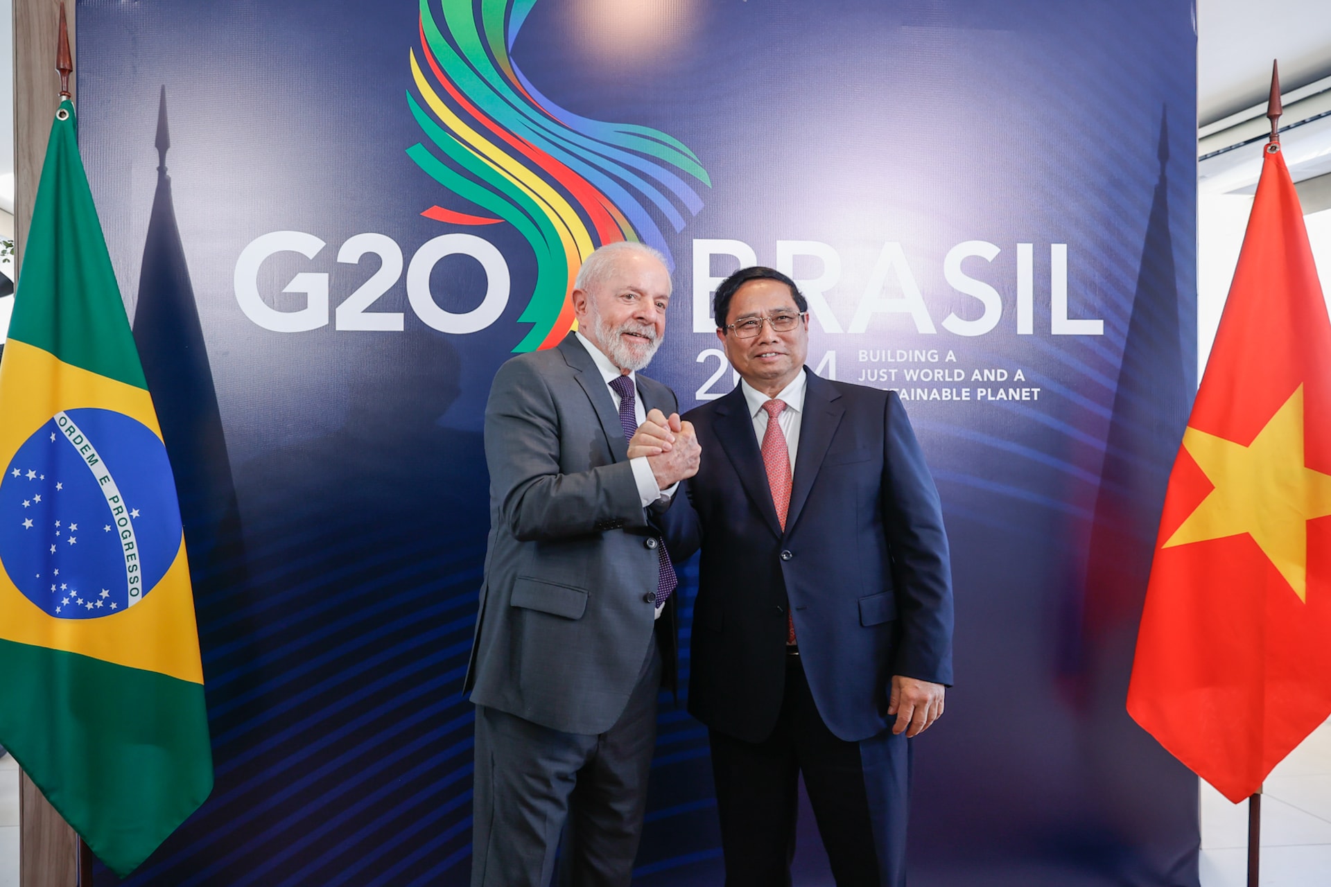 Thủ tướng Phạm Minh Chính hội đàm với Tổng thống Brazil, nhất trí nâng cấp quan hệ song phương- Ảnh 1. Thủ tướng Phạm Minh Chính hội đàm với Tổng thống Brazil, nhất trí nâng cấp quan hệ song phương- Ảnh 1.