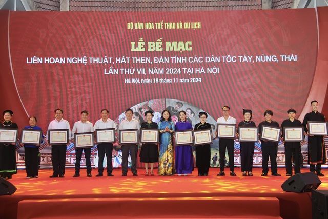 Bế mạc Liên hoan nghệ thuật hát Then, đàn Tính các dân tộc Tày, Nùng Thái lần thứ VII - Ảnh 2. Bế mạc Liên hoan nghệ thuật hát Then, đàn Tính các dân tộc Tày, Nùng Thái lần thứ VII - Ảnh 2.