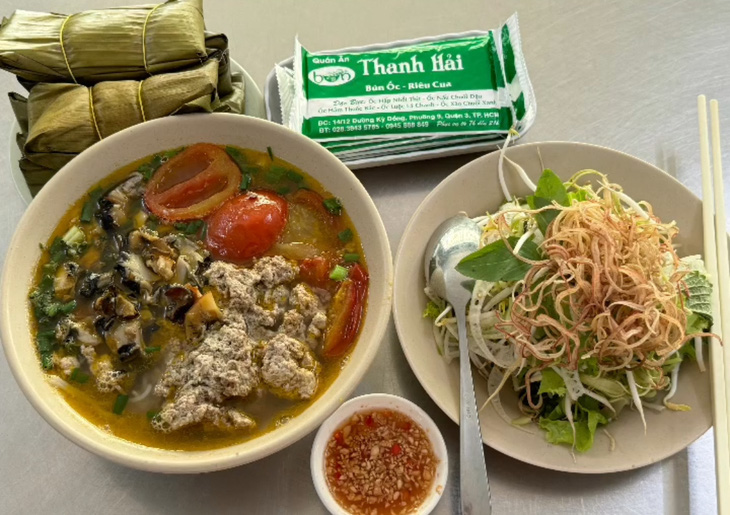 Bún ốc riêu cua Thanh Hải đúng chất, đậm vị Bắc bộ nhất? - Ảnh 3. Bún ốc riêu cua Thanh Hải đúng chất, đậm vị Bắc nhất? - Ảnh 3.