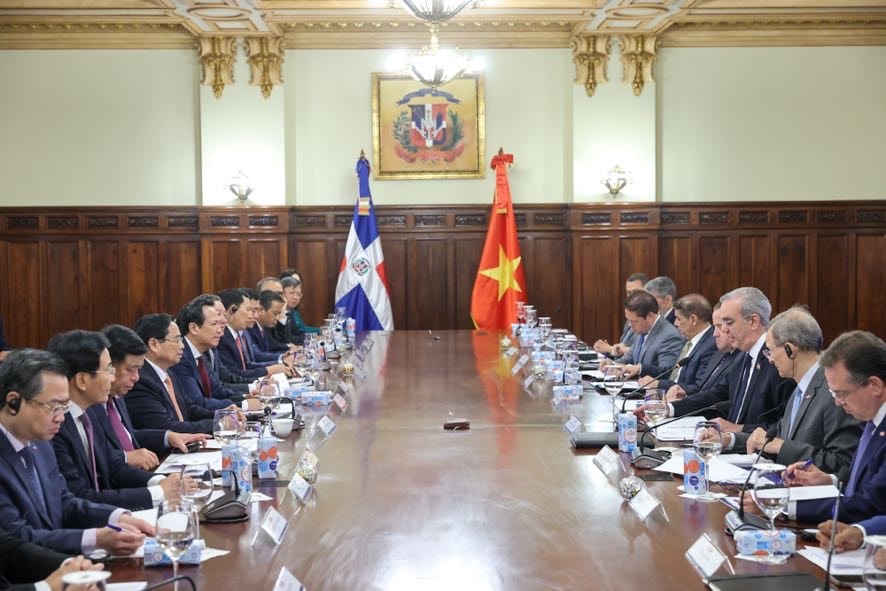 Thủ tướng Phạm Minh Chính hội đàm với Tổng thống Cộng hòa Dominica- Ảnh 3. Thủ tướng Phạm Minh Chính hội đàm với Tổng thống Cộng hòa Dominica- Ảnh 3.