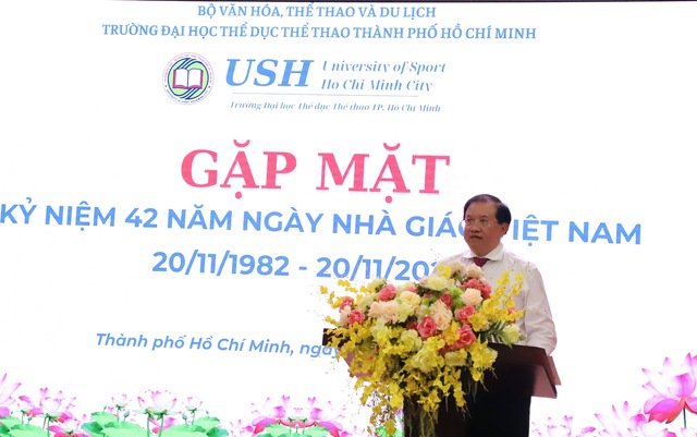 Trường Đại học Thể dục Thể thao TP.HCM kỷ niệm 20/11 và vinh dự đón nhận Cờ thi đua của Chính phủ - Ảnh 7. Trường Đại học Thể dục Thể thao TP.HCM kỷ niệm 20/11 và vinh dự đón nhận Cờ thi đua của Chính phủ - Ảnh 7.