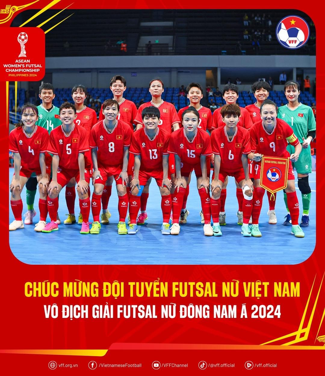 Chiến thắng lịch sử của các cô gái vàng futsal Việt Nam- Ảnh 6. Chiến thắng lịch sử của các cô gái vàng futsal Việt Nam- Ảnh 6.