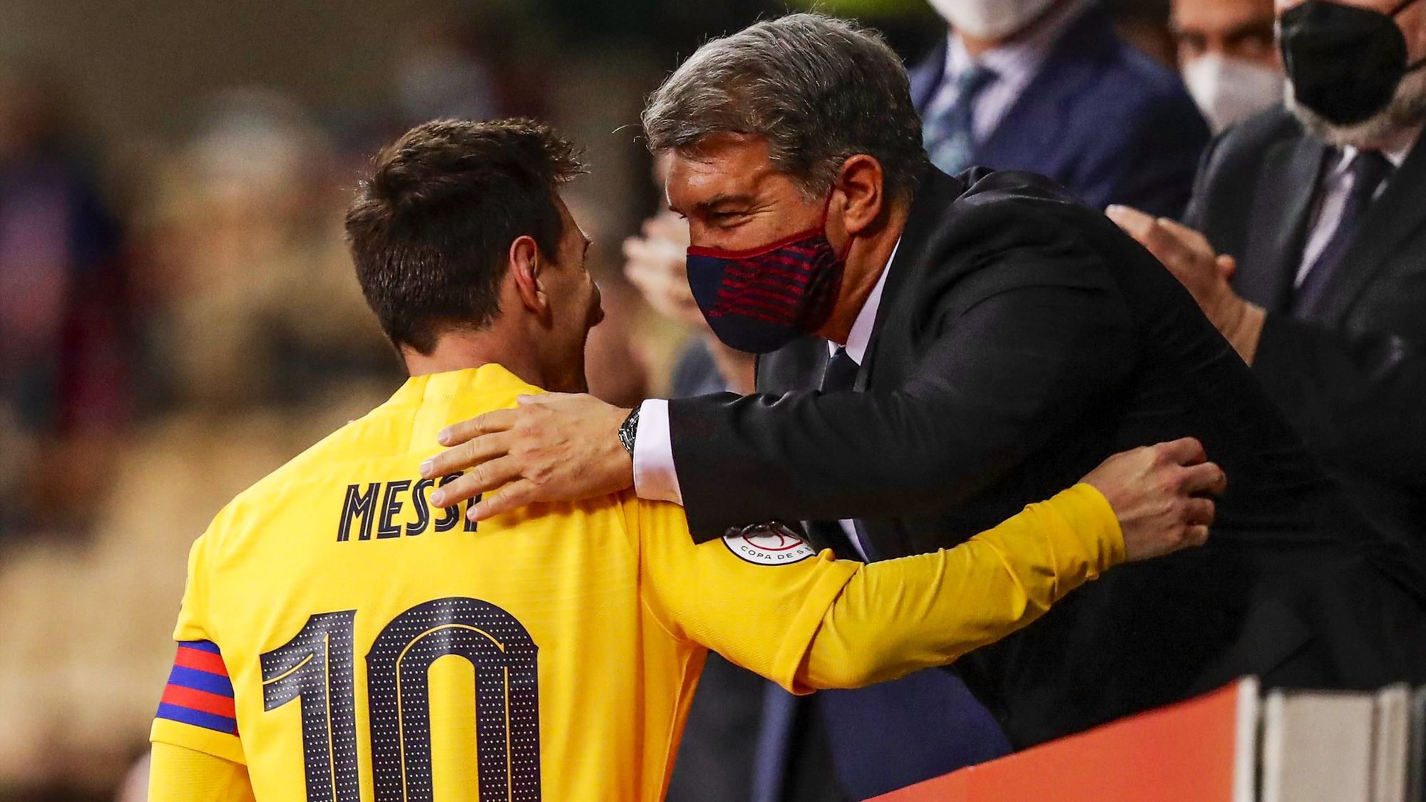 Messi và ông Laporta Messi và ông Laporta