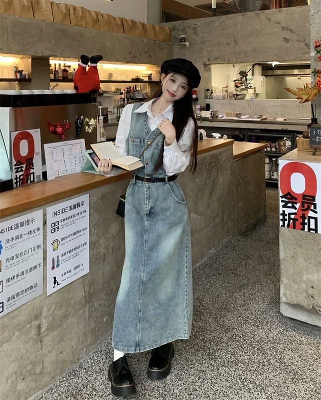 Sành điệu trên từng centimet với váy denim- Ảnh 9. Sành điệu trên từng centimet với váy denim- Ảnh 9.
