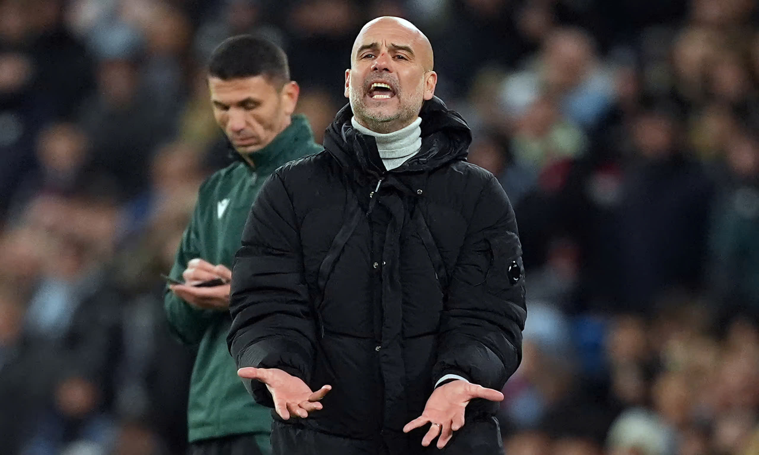 Man City không thắng dù dẫn trước 3 bàn, HLV Guardiola tự 'hành hạ' bản thân- Ảnh 2. Man City không thắng dù dẫn trước 3 bàn, HLV Guardiola tự 'hành hạ' bản thân- Ảnh 2.