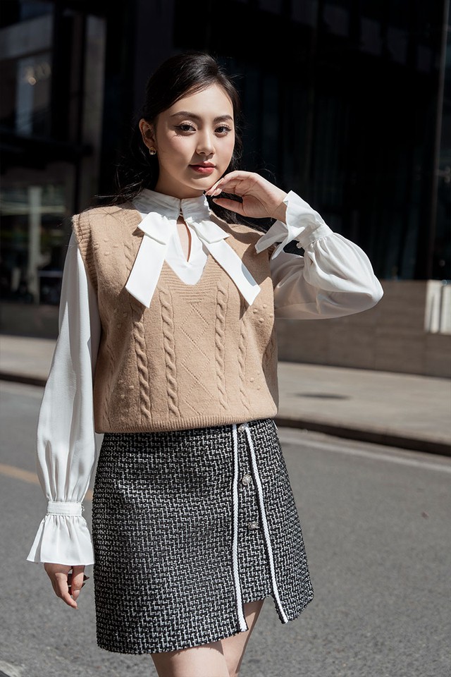 Bản tuyên ngôn đầy phong cách với trang phục vải tweed- Ảnh 6. Bản tuyên ngôn đầy phong cách với trang phục vải tweed- Ảnh 6.