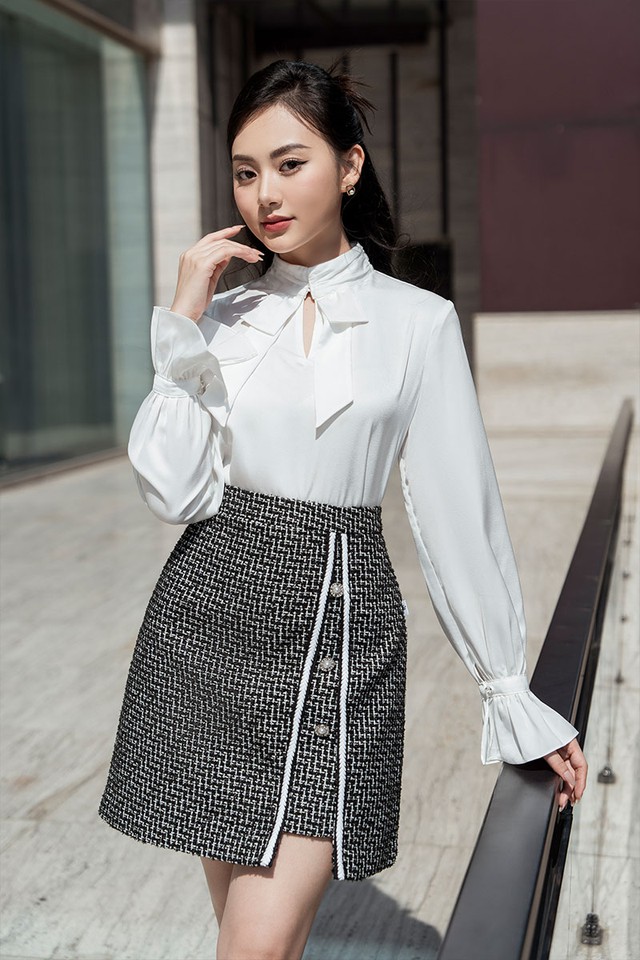 Bản tuyên ngôn đầy phong cách với trang phục vải tweed- Ảnh 8. Bản tuyên ngôn đầy phong cách với trang phục vải tweed- Ảnh 8.