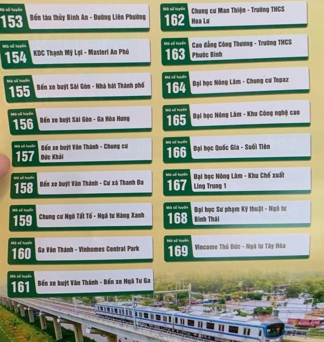 Danh sách 17 tuyến xe buýt kết nối metro số 1 Bến Thành - Suối Tiên ảnh 1