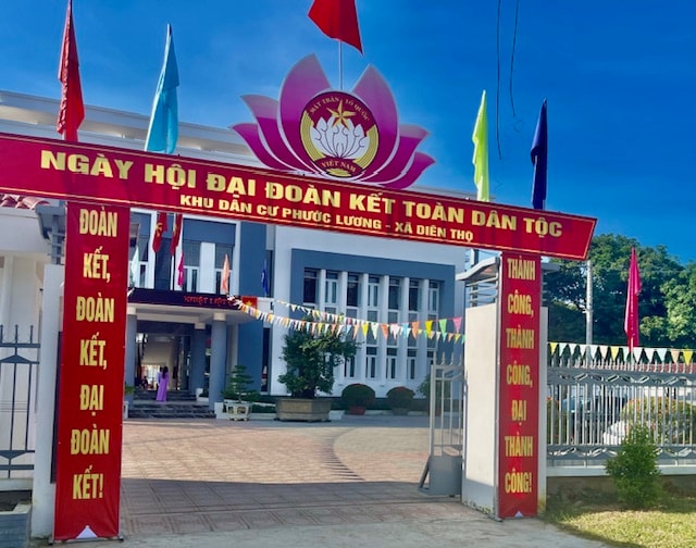 Ngày hội Đại đoàn kết toàn dân tộc ở Khu dân cư Phước Lương, xã Diên Thọ, huyện Diên Khánh năm 2024.