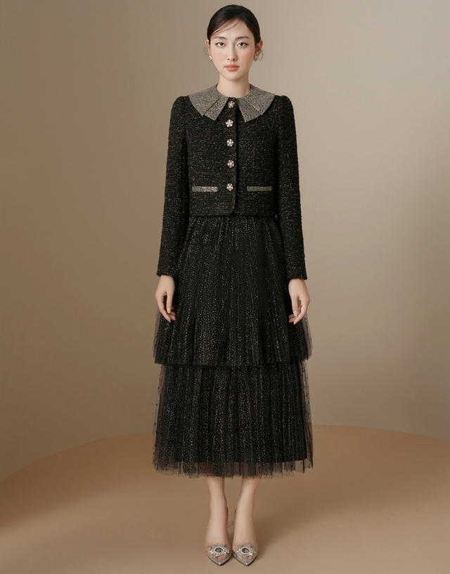 Áo tweed và cách phối đồ mùa lạnh chuẩn sang, xịn- Ảnh 1. Áo tweed và cách phối đồ mùa lạnh chuẩn sang, xịn- Ảnh 1.