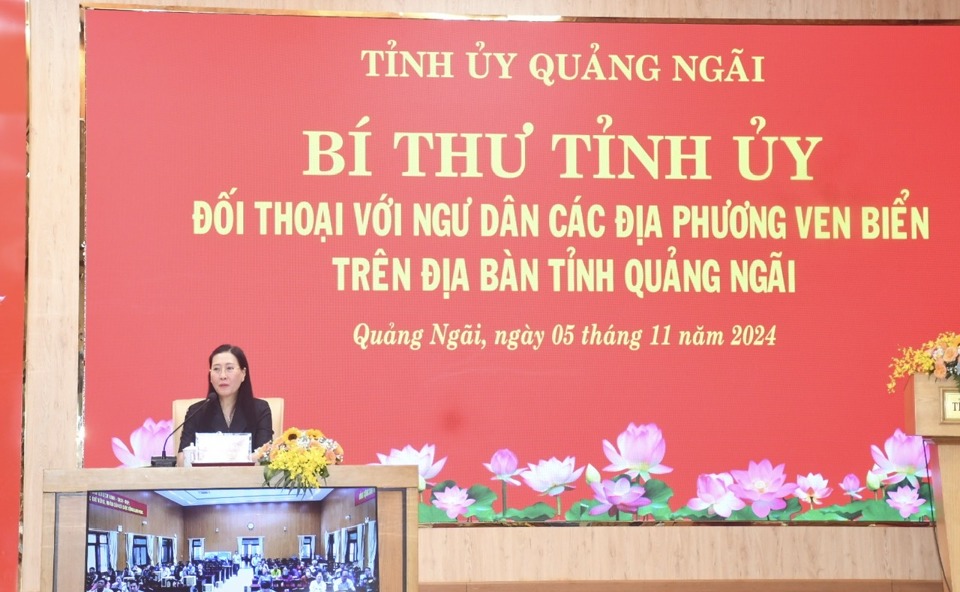 Bí thư Tỉnh ủy Quảng Ngãi Bùi Thị Quỳnh Vân.