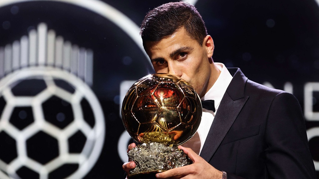 Công bố điểm số ở giải Quả bóng vàng 2024: Rodri thắng sát nút Vinicius - 1 Công bố điểm số ở giải Quả bóng vàng 2024: Rodri thắng sát nút Vinicius - 1