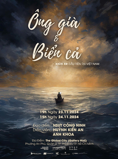 Hình ảnh quảng bá vở kịch thực tế ảo “Ông già và Biển cả” (Ảnh: The Global City) Hình ảnh quảng bá vở kịch thực tế ảo “Ông già và Biển cả” (Ảnh: The Global City)