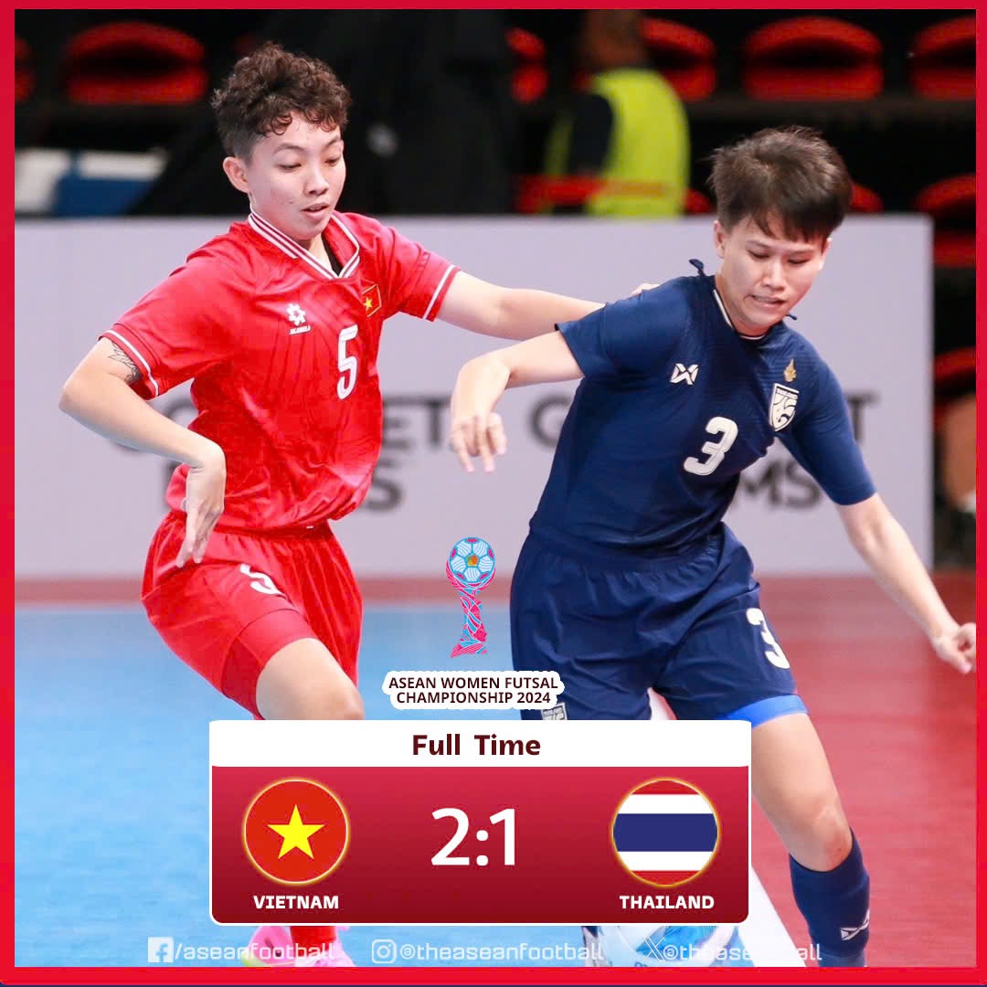 Đội tuyển futsal nữ Việt Nam thắng Thái Lan, vô địch Đông Nam Á: VFF thưởng 600 triệu- Ảnh 2. Đội tuyển futsal nữ Việt Nam thắng Thái Lan, vô địch Đông Nam Á: VFF thưởng 600 triệu- Ảnh 2.