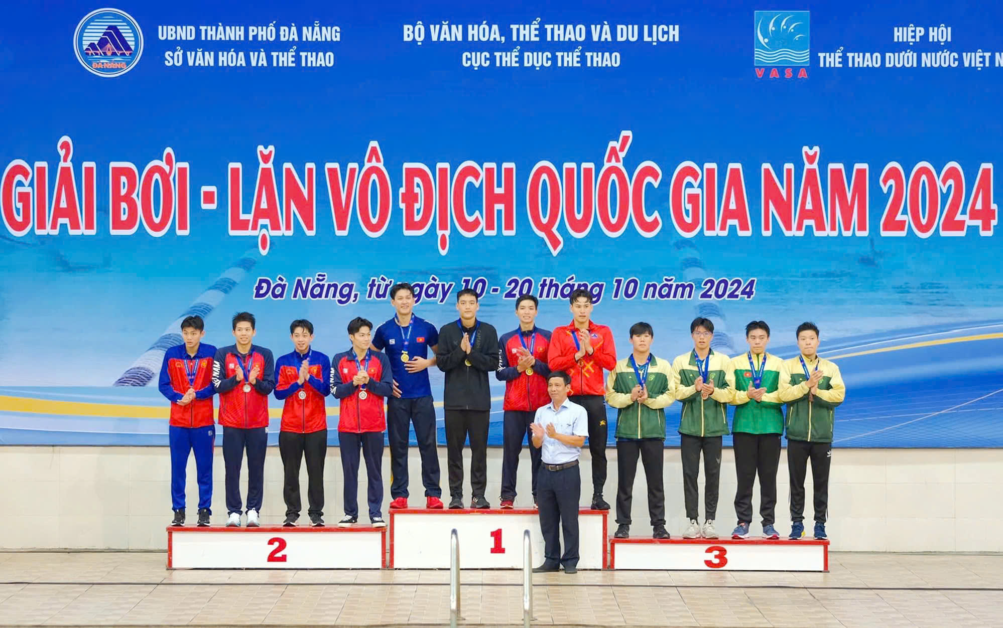 Kình ngư Kim Sơn của ĐH Duy Tân giành 5 huy chương tại giải Bơi - Lặn quốc gia- Ảnh 1. Kình ngư Kim Sơn của ĐH Duy Tân giành 5 huy chương tại giải Bơi - Lặn quốc gia- Ảnh 1.
