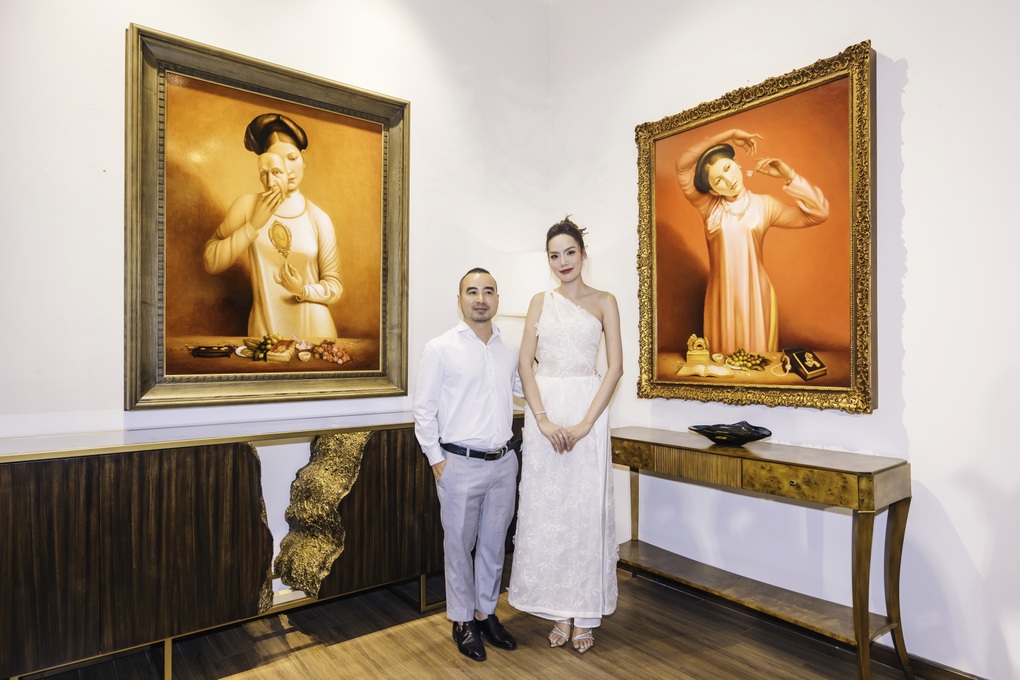 Lê Hoàng Phương, Thanh Thanh Huyền diện áo dài dự triển lãm về vẻ đẹp Việt - 1 Lê Hoàng Phương, Thanh Thanh Huyền diện áo dài dự triển lãm về vẻ đẹp Việt - 1