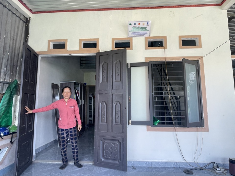 Ngôi nhà mới của chị Lê Thị Kim Liên.