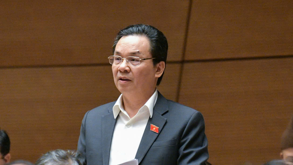 Đại biểu Quốc hội Hoàng Văn Cường (Đoàn đại biểu Quốc hội TP Hà Nội) phát biểu. Ảnh: Quochoi.vn