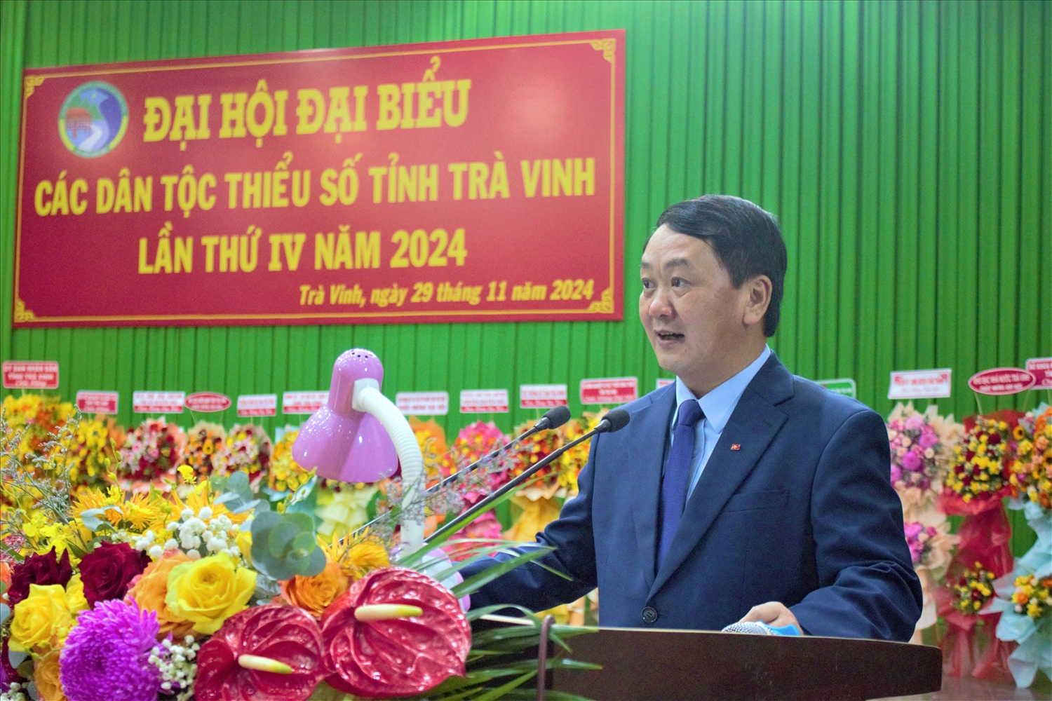 Bộ trưởng, Chủ nhiệm Uỷ ban Dân tộc Hầu A Lềnh phát biểu chỉ đạo tại Đại hội Bộ trưởng, Chủ nhiệm Uỷ ban Dân tộc Hầu A Lềnh phát biểu chỉ đạo tại Đại hội