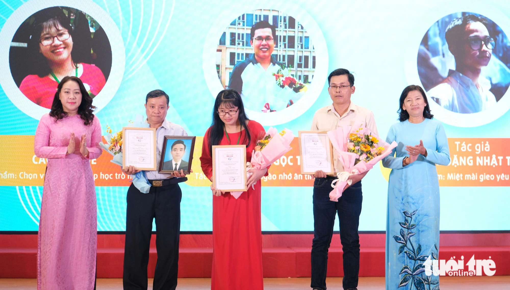 Trao giải ‘Người thầy kính yêu' lần 3: Gieo tri thức cho đời thêm xanh - Ảnh 1.