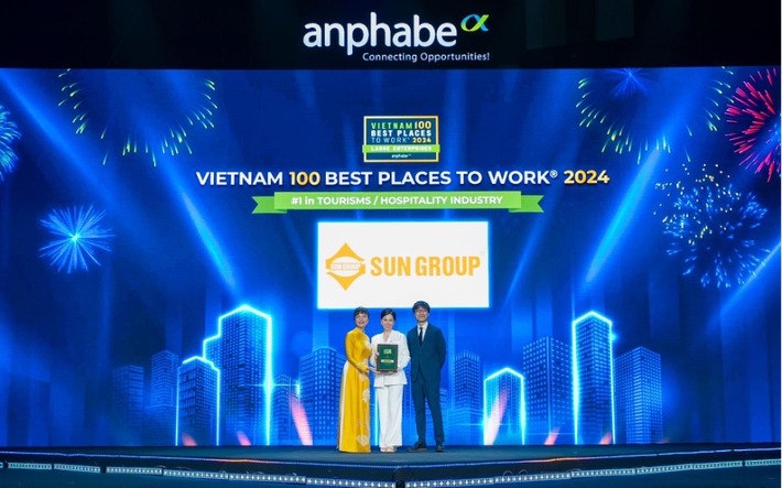 Sun Group 5 năm liên tiếp đạt giải “Top 100 Nơi làm việc tốt nhất Việt Nam” - Vietnam.vn Sun Group 5 năm liên tiếp đạt giải “Top 100 Nơi làm việc tốt nhất Việt Nam”