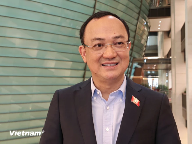 Đại biểu Nguyễn Ngọc Sơn - Đoàn đại biểu Quốc hội tỉnh Hải Dương. (Ảnh: PV/Vietnam+) VNP_ông Sơn.jpg