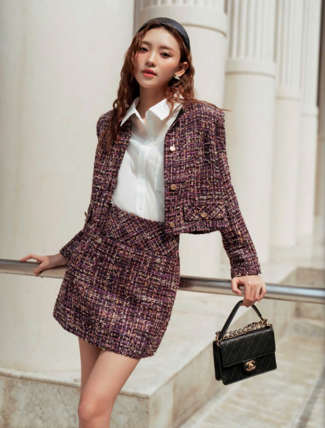 Vải dạ tweed, chất liệu tối thượng cho phong cách sang trọng- Ảnh 7. Vải dạ tweed, chất liệu tối thượng cho phong cách sang trọng- Ảnh 7.