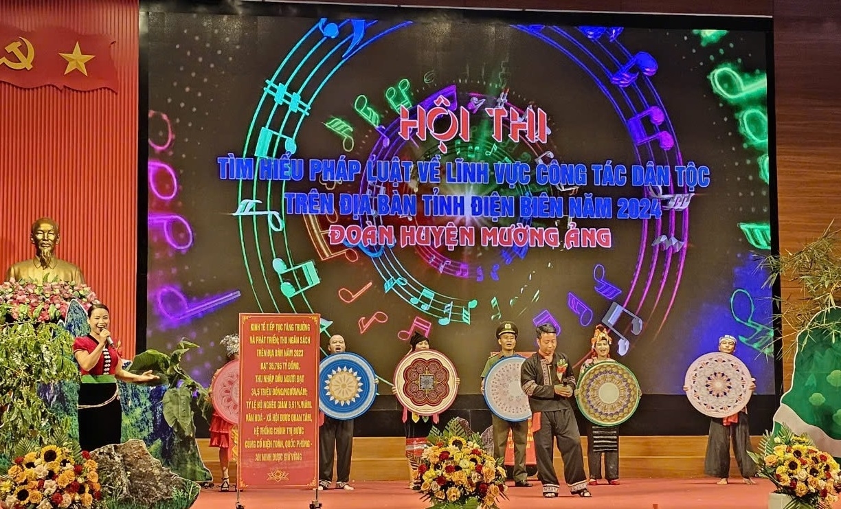 Điện Biên tổ chức thành công Hội thi tìm hiểu pháp luật về lĩnh vực công tác dân tộc năm 2024. Điện Biên tổ chức thành công Hội thi tìm hiểu pháp luật về lĩnh vực công tác dân tộc năm 2024.