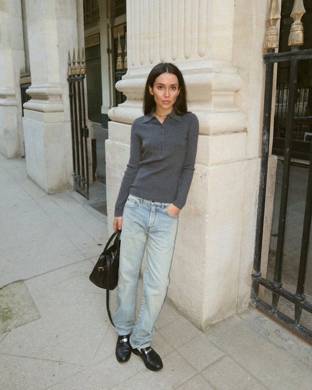 Chiếc quần jeans ống đứng thần thánh giúp người mặc cao và thon gọn hơn- Ảnh 3. Chiếc quần jeans ống đứng thần thánh giúp người mặc cao và thon gọn hơn- Ảnh 3.