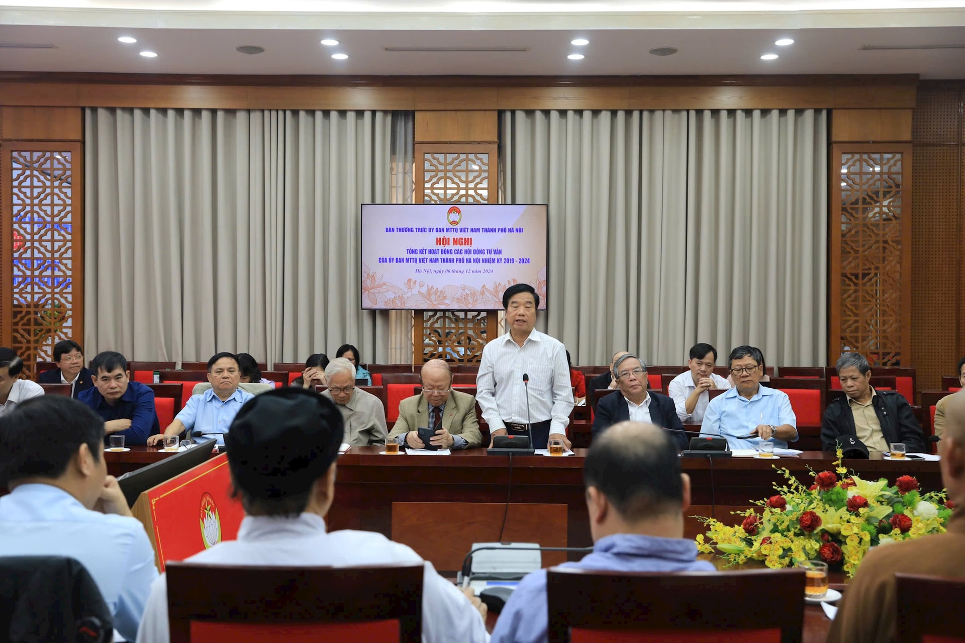 Đại biểu phát biểu tại hội nghị.
