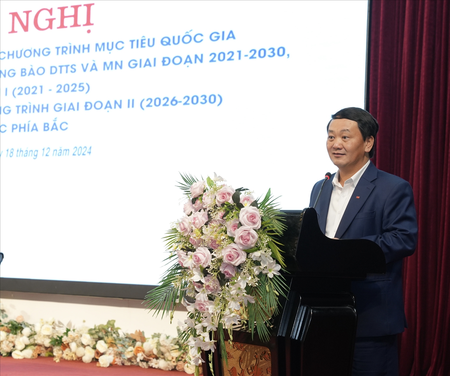 Bộ trưởng, Chủ nhiệm Uỷ ban Dân tộc Hầu A Lềnh phát biểu định hướng Hội nghị Bộ trưởng, Chủ nhiệm Uỷ ban Dân tộc Hầu A Lềnh phát biểu định hướng Hội nghị