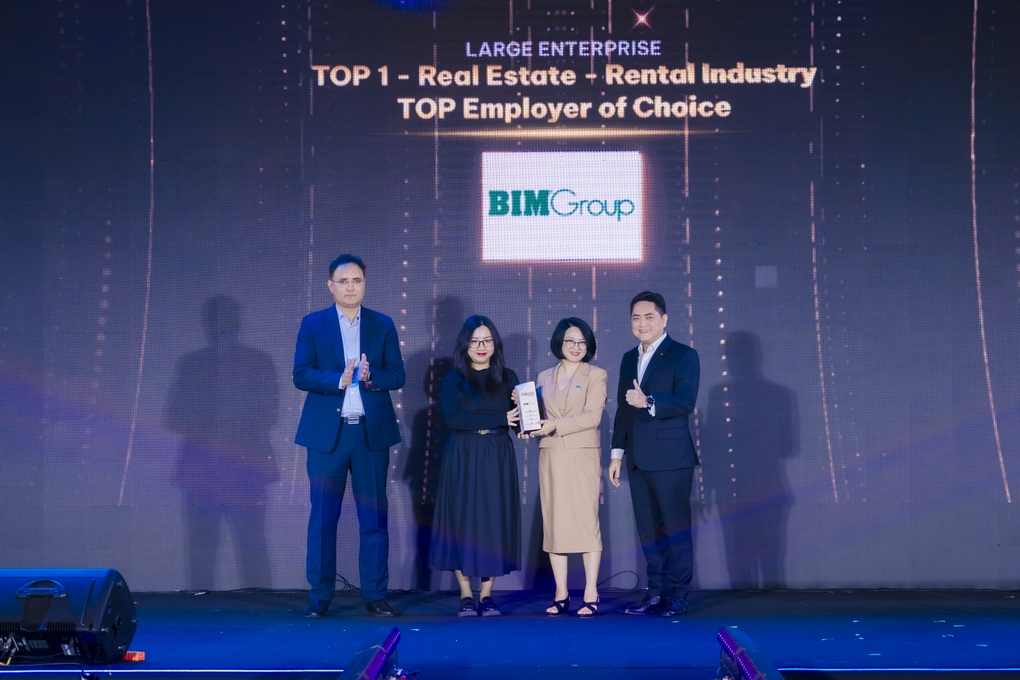 BIM Group tiếp tục dẫn đầu danh sách Nhà tuyển dụng yêu thích 2024 ngành bất động sản - 1 BIM Group tiếp tục dẫn đầu danh sách Nhà tuyển dụng yêu thích 2024 ngành bất động sản - 1