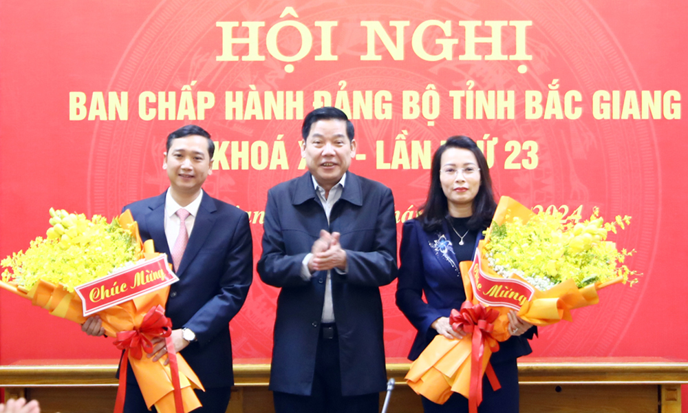 Bắc Giang có 2 tân Phó bí thư Tỉnh ủy- Ảnh 1. Bắc Giang có 2 tân Phó bí thư Tỉnh ủy- Ảnh 1.