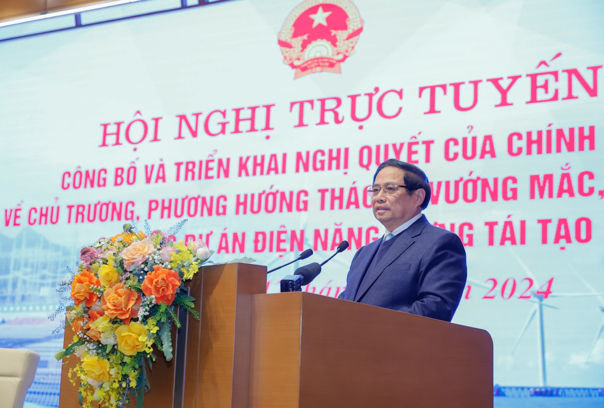 Thủ tướng: Cương quyết xử lý vướng mắc cho các dự án điện tái tạo, nghiêm cấm 'chạy chọt', tiêu cực, tham nhũng- Ảnh 1. Thủ tướng: Cương quyết xử lý vướng mắc cho các dự án điện tái tạo, nghiêm cấm 'chạy chọt', tiêu cực, tham nhũng- Ảnh 1.