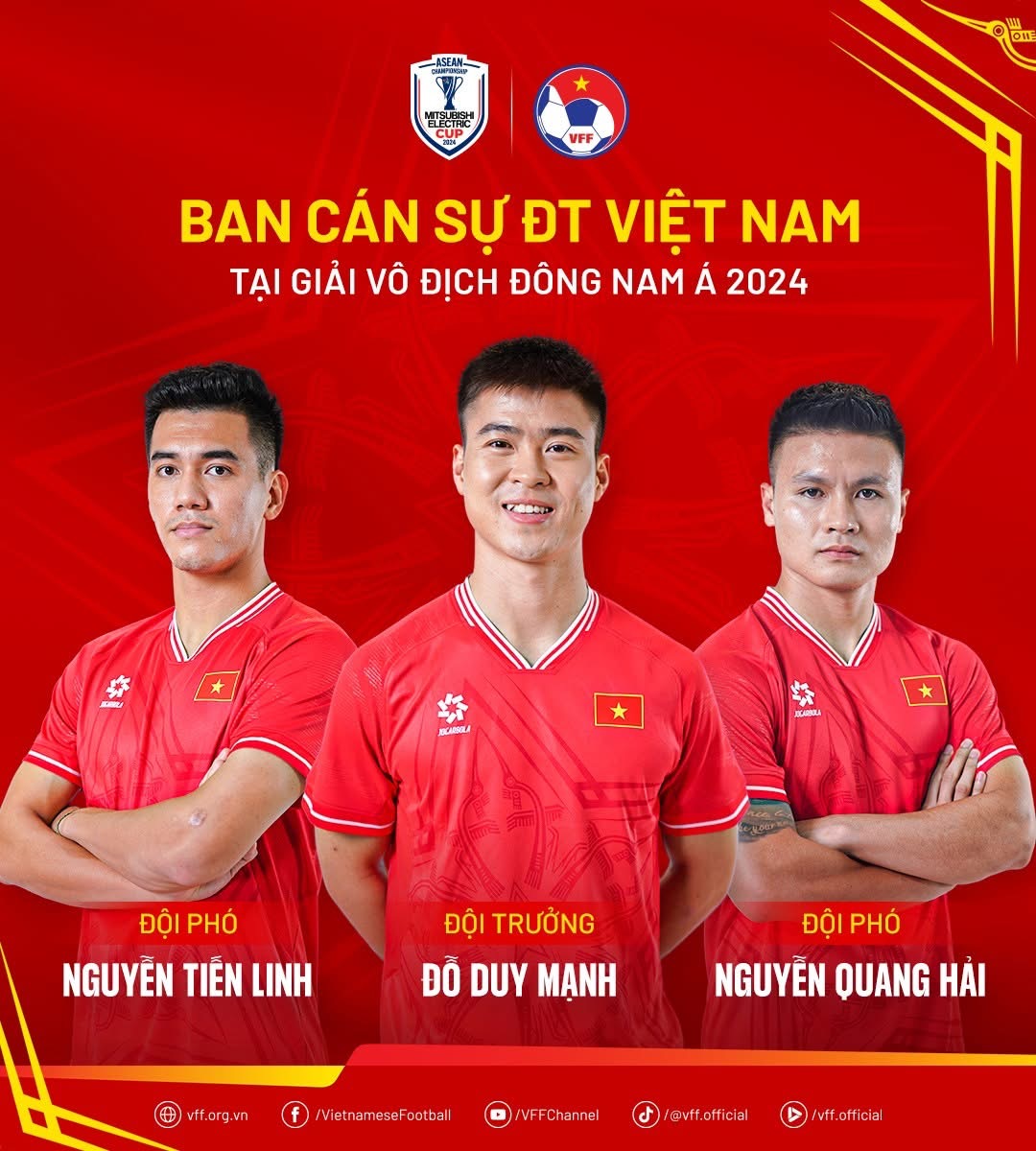 Đỗ Duy Mạnh được trao băng thủ quân đội tuyển Việt Nam, hai cộng sự là ai?- Ảnh 1. Đỗ Duy Mạnh được trao băng thủ quân đội tuyển Việt Nam, hai cộng sự là ai?- Ảnh 1.