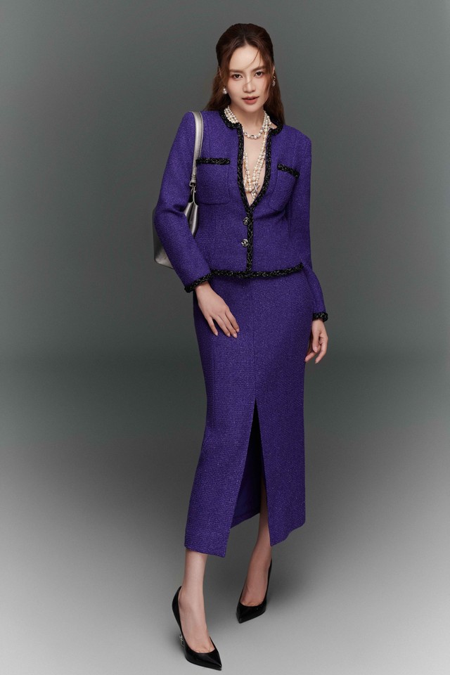 Khơi gợi vẻ tiểu thư, thần thái quý phái cùng thời trang vải tweed- Ảnh 1. Khơi gợi vẻ tiểu thư, thần thái quý phái cùng thời trang vải tweed- Ảnh 1.