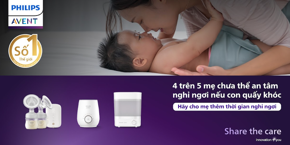 Philips Avent: Lựa chọn để mẹ có thêm thời gian nghỉ ngơi- Ảnh 1. Philips Avent: Lựa chọn để mẹ có thêm thời gian nghỉ ngơi- Ảnh 1.