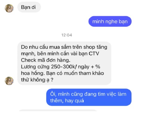 Một sinh viên bị lừa hơn 100 triệu đồng vì công việc 'check mã đơn' qua mạng- Ảnh 1. Một sinh viên bị lừa hơn 100 triệu đồng vì công việc 'check mã đơn' qua mạng- Ảnh 1.