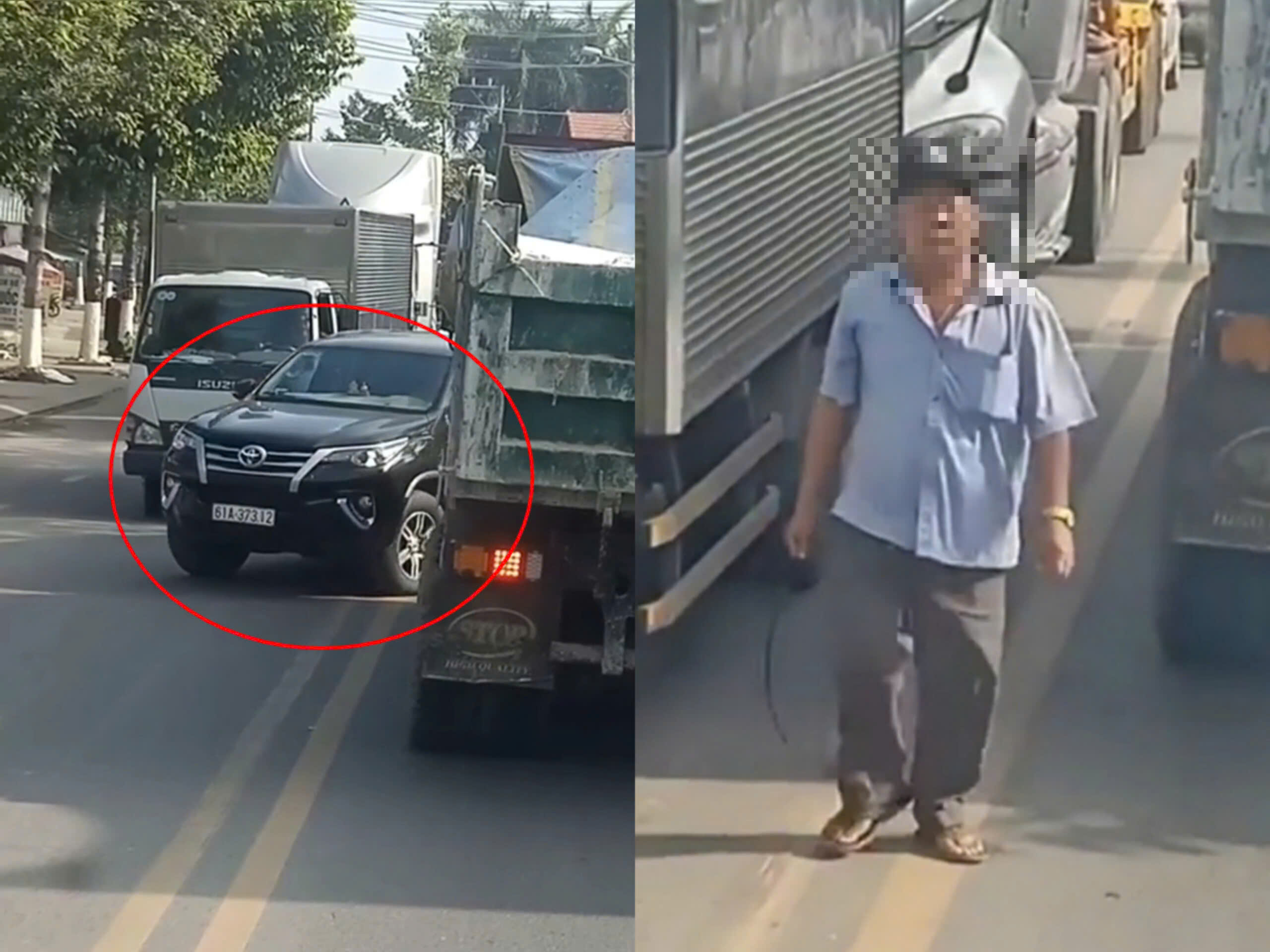 Người đàn ông ở Bình Dương chạy ô tô ngược chiều còn đe doạ đánh tài xế xe tải- Ảnh 1. Người đàn ông ở Bình Dương chạy ô tô ngược chiều còn đe doạ đánh tài xế xe tải- Ảnh 1.