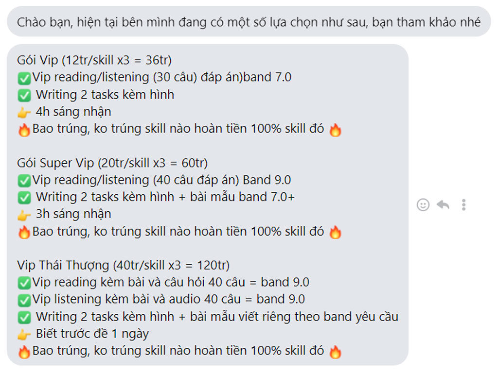 Nhiều trường hợp đề IELTS bị rò rỉ trước khi thi, sẵn luôn cả đáp án?- Ảnh 2. Nhiều trường hợp đề IELTS bị rò rỉ trước khi thi, sẵn luôn cả đáp án?- Ảnh 2.