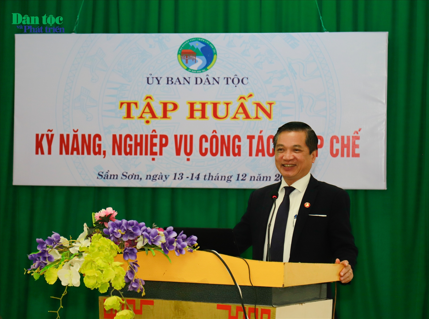 Phó Vụ trưởng, Vụ Pháp chế, Ủy ban Dân tộc Phan Hồng Thủy phát biểu khai mạc lớp bồi dưỡng Phó Vụ trưởng, Vụ Pháp chế, Ủy ban Dân tộc Phan Hồng Thủy phát biểu khai mạc lớp bồi dưỡng