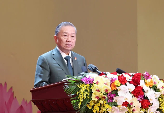 Tổng Bí thư Tô Lâm trình bày diễn văn tại lễ kỷ niệm Hinh anh le ky niem 5.jpg