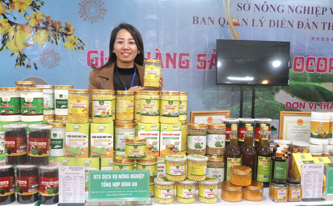 san-pham-ocop-tao-diem-nhan-cho-nong-nghiep-nghe-an-125323_145.jpg Ban quản lý Diễn đàn thị trường nông nghiệp tỉnh Nghệ An đã kết nối hiệu quả các doanh nghiệp, HTX với nhau. Ảnh: TL.