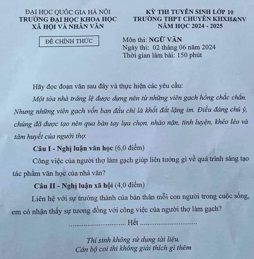 Học sinh thi lớp 10 òa khóc giữa cổng trường và những đề thi gây tranh cãi - 3 Học sinh thi lớp 10 òa khóc giữa cổng trường và những đề thi gây tranh cãi - 3