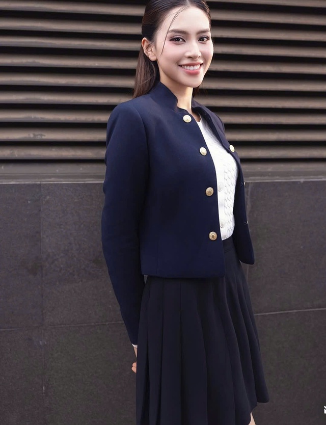 Blazer tối màu 'hack dáng' tối đa cho nàng xuống phố- Ảnh 4. Blazer tối màu 'hack dáng' tối đa cho nàng xuống phố- Ảnh 4.