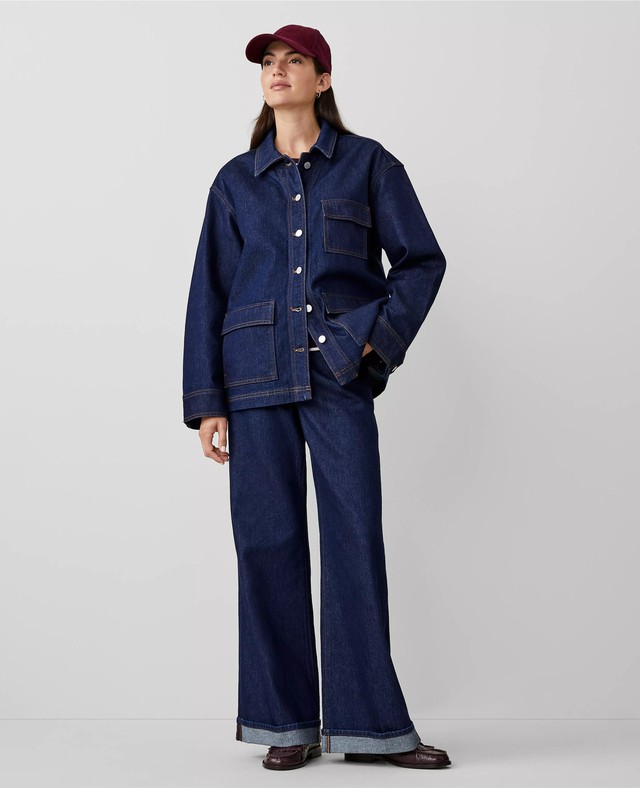 Quần jeans xắn gấu 'tỏa nhiệt' vào những ngày đông- Ảnh 4. Quần jeans xắn gấu 'tỏa nhiệt' vào những ngày đông- Ảnh 4.