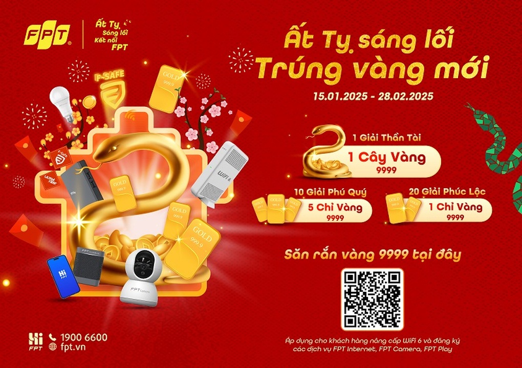 Săn rắn vàng 9999 cùng FPT trong loạt trò chơi hấp dẫn - 1 Săn rắn vàng 9999 cùng FPT trong loạt trò chơi hấp dẫn - 1