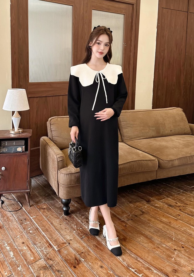 Trang phục mẹ bầu tỏa sáng với phong cách thời trang hiện đại- Ảnh 2. Trang phục mẹ bầu tỏa sáng với phong cách thời trang hiện đại- Ảnh 2.