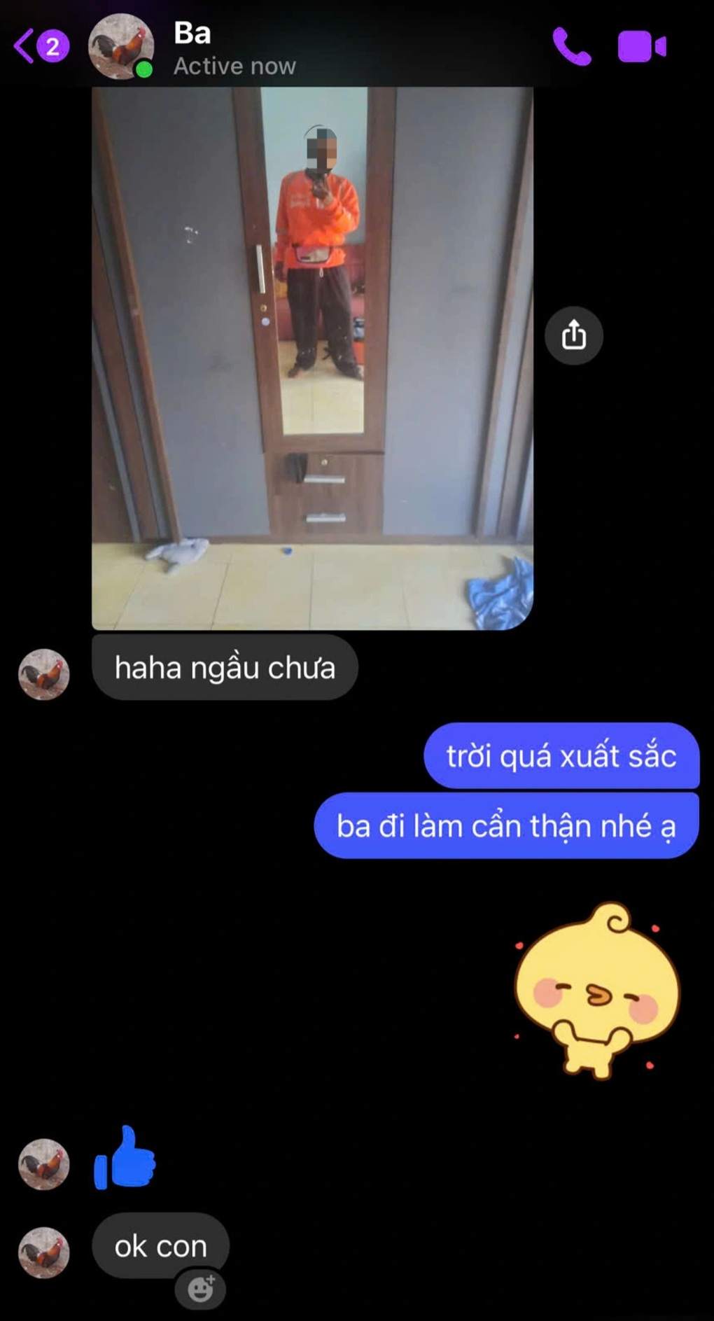Ba U60 chạy xe giao hàng mưu sinh gửi dòng tin khiến con gái ứa nước mắt - 1 Ba U60 chạy xe giao hàng mưu sinh gửi dòng tin khiến con gái ứa nước mắt - 1