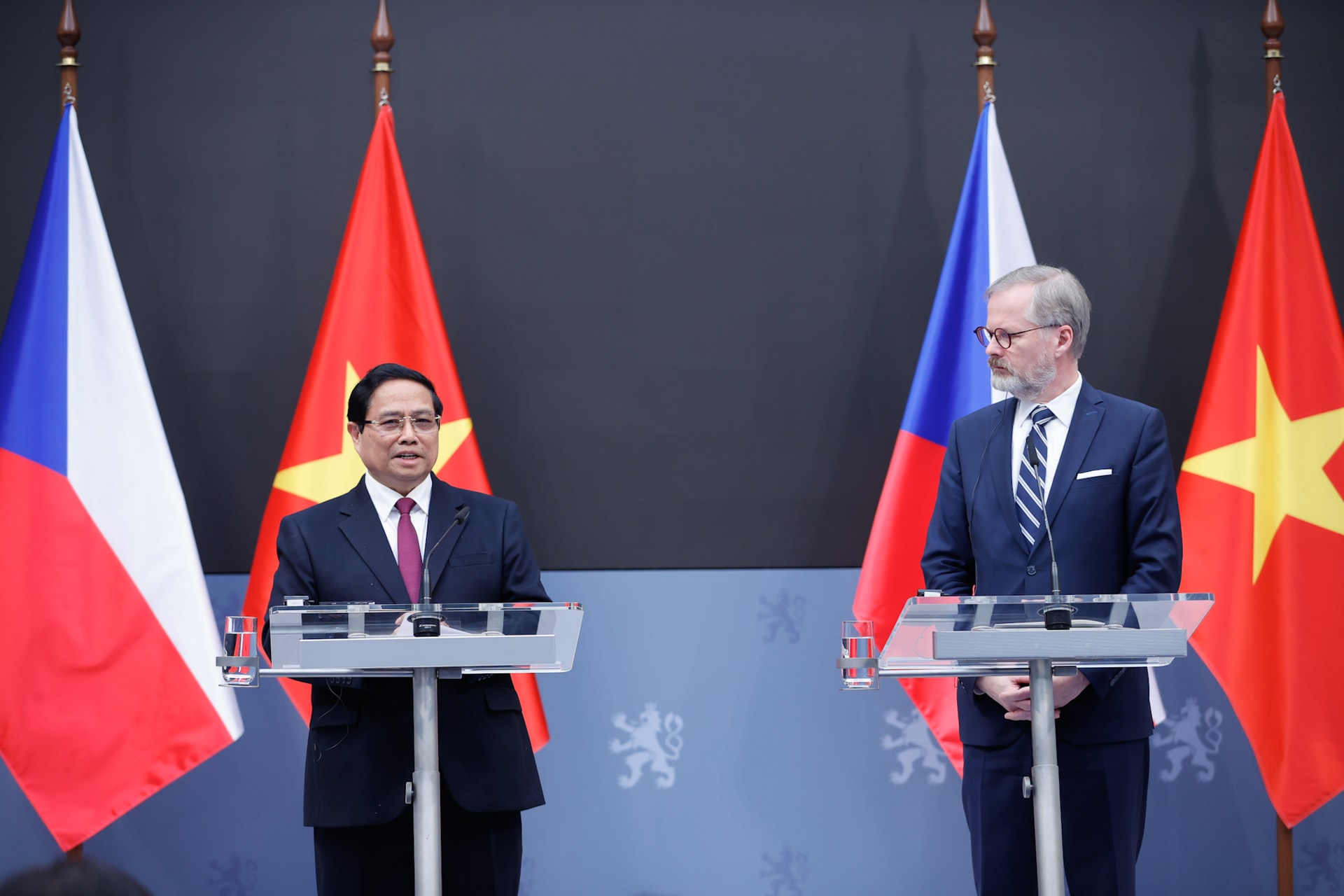 Thủ tướng Petr Fiala: Tại châu Á, Czech có quan hệ sâu sắc và rộng mở nhất với Việt Nam- Ảnh 1. Thủ tướng Petr Fiala: Tại châu Á, Czech có quan hệ sâu sắc và rộng mở nhất với Việt Nam- Ảnh 1.